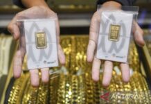 Harga Emas Tiga Jenama di Pegadaian Kamis ini Serentak Naik
