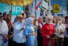 Puncak Festival Krakatau XXXV 2026, Gubernur Mirza Flag Off Lampung Tapis Karnaval