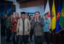 Gubernur Mirza Gelar Pisah Sambut Kejati Lampung di Mahan Agung