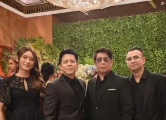 Ariel NOAH dan Parto Patrio Foto Bareng di Nikahan Andre Taulany